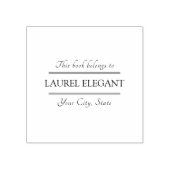 この本クラシックはゴム印が付いている ラバースタンプ (インプリント)