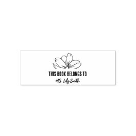 この本パーソナライズされたは先生のフローラ セルフインキングスタンプ