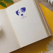 この本パーソナライズされたは次に掲げる者に属する幸福な犬 セルフインキングスタンプ