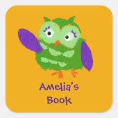 この本パーソナライズされたは誰の物か スクエアシール (正面)