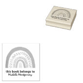 この本モダンは可愛いレインボーカスタムーの本 ラバースタンプ (押印)