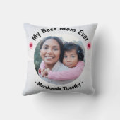 この枕は母を引き裂く – 彼女の写真を追加 クッション (裏面)