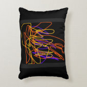 この枕モダンはカラフルネオンデザインを持つ アクセントクッション (正面(垂直))