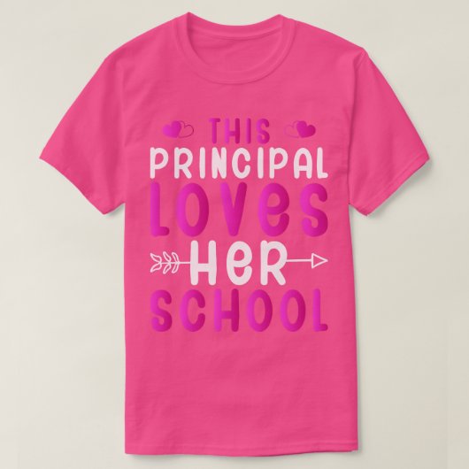 この校長は学校が好きだ Tシャツ (デザイン正面)