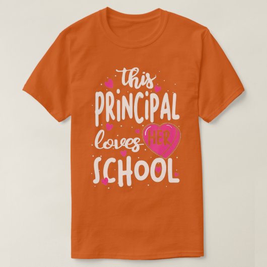 この校長は学校のバレンタインデーを愛している Tシャツ (デザイン正面)