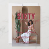 この格好いい |誕生日パーティーの任意の年の写真 招待状 (正面)