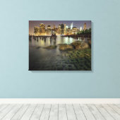 この棒はブルックリン公園にある キャンバスプリント (インサイチュ (ウッドフロア))