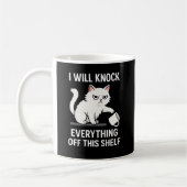 この棚から全部たたき落とす コーヒーマグカップ (左)