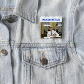 この椅子はオバマ2012の正方形ボタンを取られます 缶バッジ (インサイチュ)