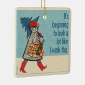 この検閲でf#@kのように見え始めた セラミックオーナメント (右)