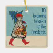 この検閲でf#@kのように見え始めた セラミックオーナメント (正面)