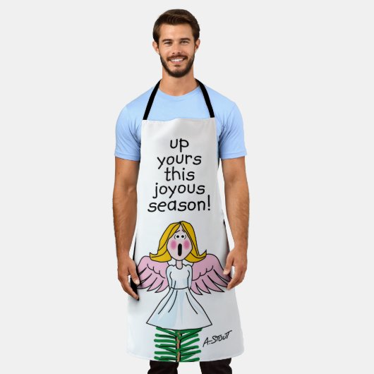 この楽しい季節を切り抜けて!- エプロン (着用した状態)