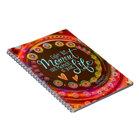 この楽しむ瞬間のインスピレーション感動的 ノートブック (右側)