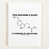 この機械の睡眠はメラトニンによって動かされる プランナー手帳 (正面)