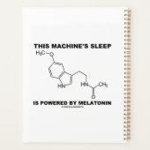 この機械の睡眠はメラトニンによって動かされる プランナー手帳 (裏面)