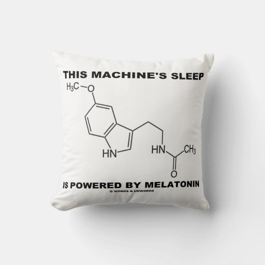 この機械の睡眠はメラトニンによって動く クッション (正面)