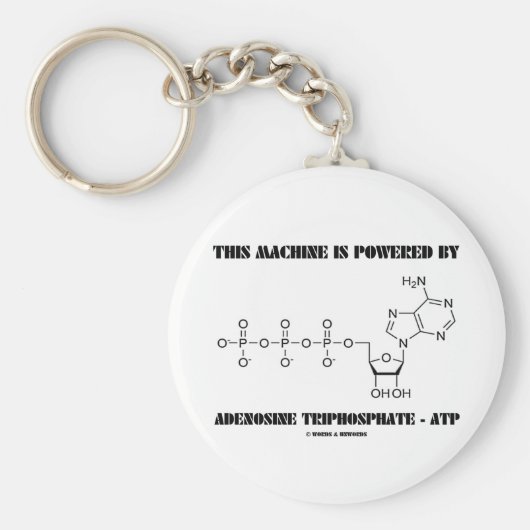 この機械はアデノシン三リン酸で動く キーホルダー (正面)