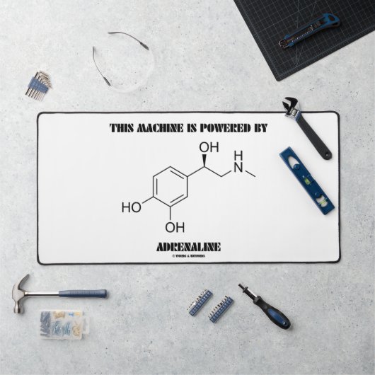 この機械はアドレナリン分子で動く デスクマット (ワークステーション)