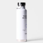 この機械はカフェイン分子で動く ウォーターボトル (右面)