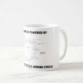 この機械はクエン酸回路によって動力を与えられます コーヒーマグカップ (正面右)