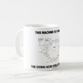 この機械はクエン酸回路によって動力を与えられます コーヒーマグカップ (正面左)