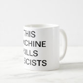この機械はファシストのマグを殺します コーヒーマグカップ (正面右)