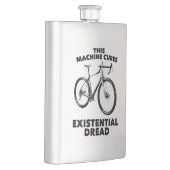 この機械は実存恐怖自転車を扱う フラスク (右)