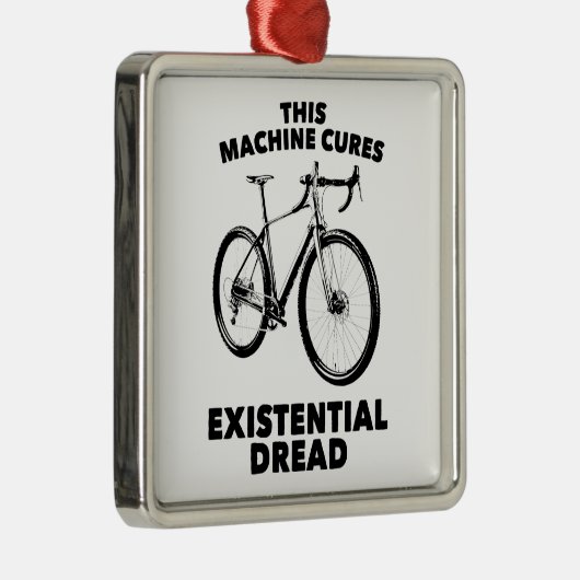 この機械は実存恐怖自転車を扱う メタルオーナメント (右)
