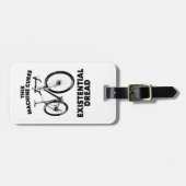 この機械は実存恐怖自転車を扱う ラゲッジタグ (正面横)