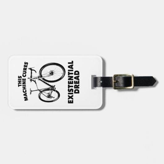この機械は実存恐怖自転車を扱う ラゲッジタグ (正面横)