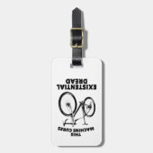 この機械は実存恐怖自転車を扱う ラゲッジタグ (正面縦)