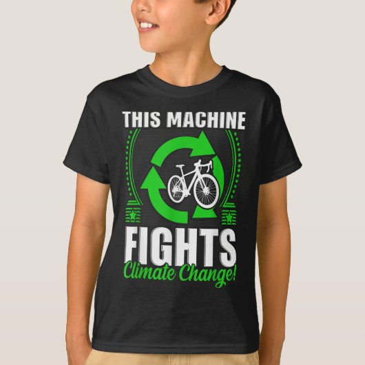 この機械は気候変動の環境と戦う Tシャツ (正面)