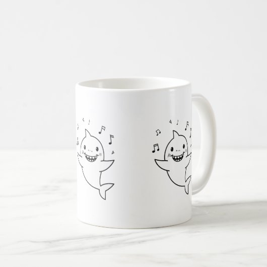 この歌うママ・シャークが歌わせてくれるから コーヒーマグカップ (正面右)