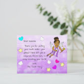 この歯の妖精に子どもの名前を追加する ポストカード (スタンド正面)