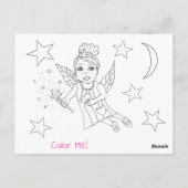 この歯の妖精に子どもの名前を追加する ポストカード (裏面)