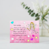 この歯の妖精に子どもの名前を追加する ポストカード (スタンド正面)