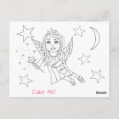 この歯の妖精に子どもの名前を追加する ポストカード (裏面)