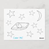 この歯の妖精カードに子供の名前を追加 ポストカード (裏面)