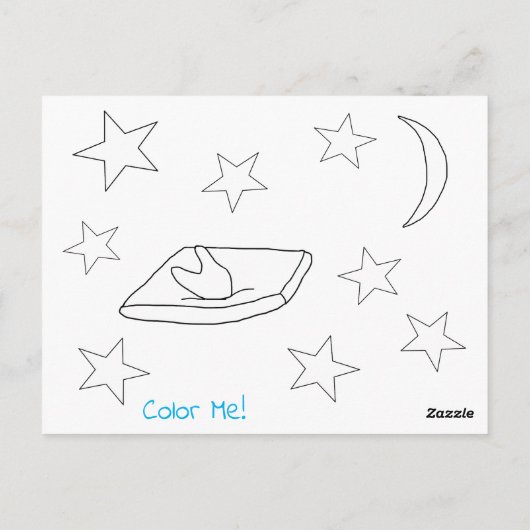 この歯の妖精カードに子供の名前を追加 ポストカード (裏面)