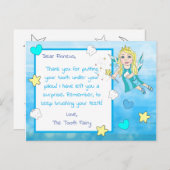 この歯の妖精カードに子供の名前を追加 ポストカード (正面/裏面)