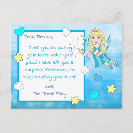 この歯の妖精カードに子供の名前を追加 ポストカード