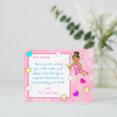 この歯の妖精カードに子供の名前を追加 ポストカード (スタンド正面)