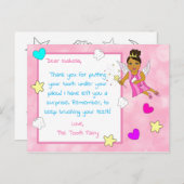 この歯の妖精カードに子供の名前を追加 ポストカード (正面/裏面)