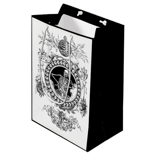 この死のギフトバッグの体 ミディアムペーパーバッグ (正面アングル)