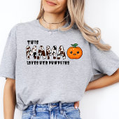 この母はカボチャが可愛いハロウィンママが大好き Tシャツ
