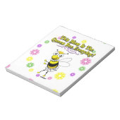 この母はクイーンビーの毎日の蜂と花 ノートパッド (回転)