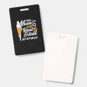 この母は不動産を実在売る バッジ (正面＆裏面)