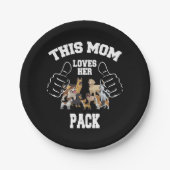 この母は彼女のパック紙プレート ペーパープレート (正面)