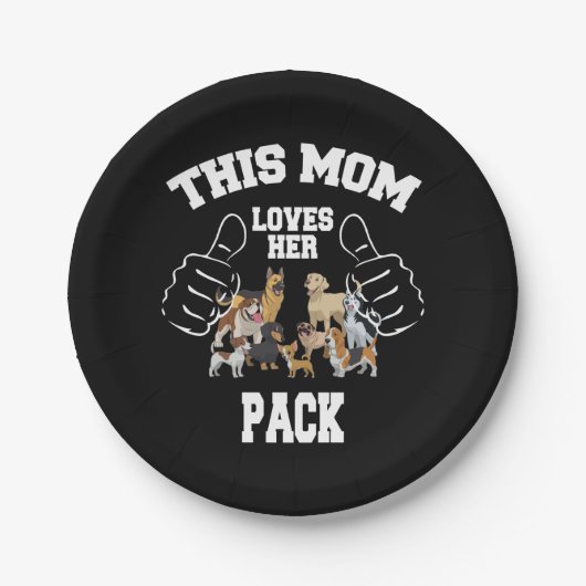 この母は彼女のパック紙プレート ペーパープレート (正面)