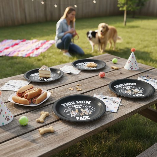 この母は彼女のパック紙プレート ペーパープレート